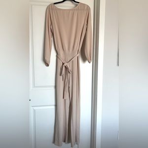 Champagne Jumpsuit size Medium